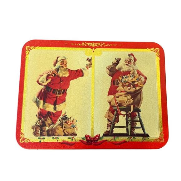 COCA-COLA Vintage style Nostalgia Playing Cards in Tin - Picture 1 of 3